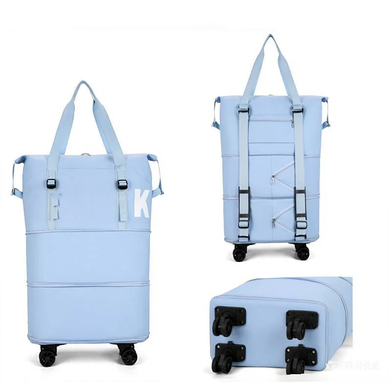 Large Capacity Foldable Travel Bag with Wheels Large Capacity Foldable Travel Bag with Wheels