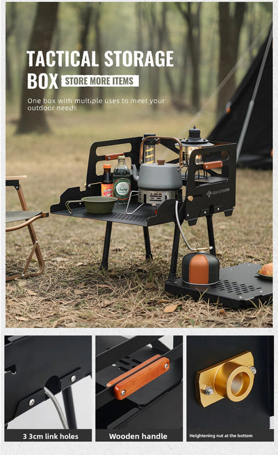 25L Camping Storage Box – Folding Table & Car Trunk Organizer