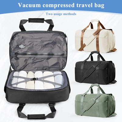 Vacuum Compression Cabin Bag with Pump – Large Capacity Travel Bag