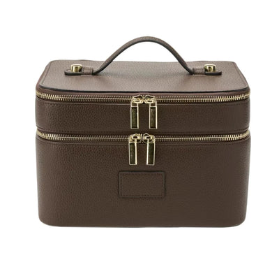 Travel Makeup Bag for Women – Large Double-Layer Cosmetic Organizer