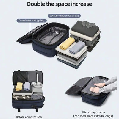 Compressible Travel Backpack – Expandable Outdoor Hiking Backpack