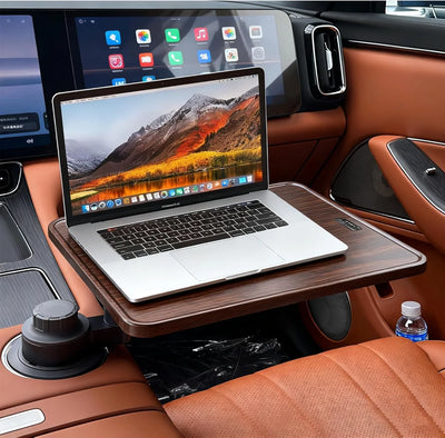Car Fold-Down Tray – Adjustable Food & Drink Holder