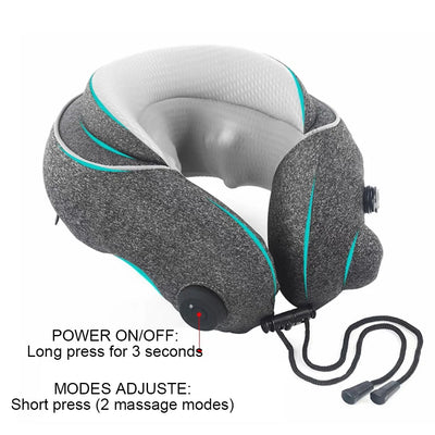 Inflatable U-Shaped Travel Neck Pillow – Portable Neck Support