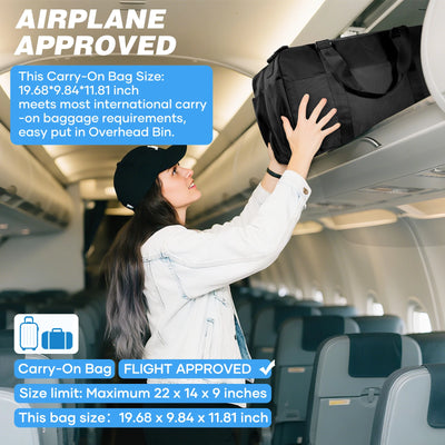 Vacuum Compression Cabin Bag with Pump – Large Capacity Travel Bag