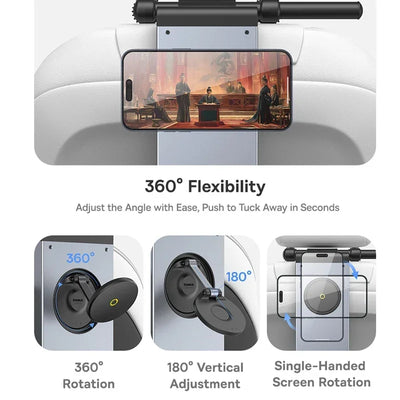 Foldable Car Back Seat Tray – Laptop Desk, Cup & Phone Holder