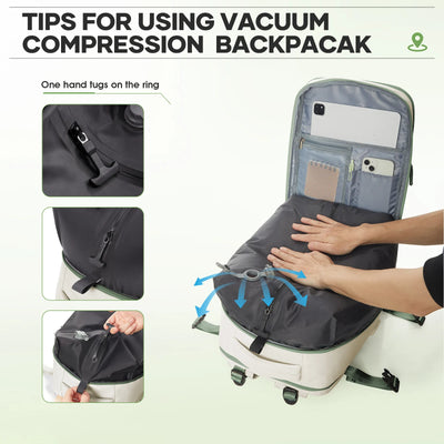 Vacuum Compression Travel Backpack – Waterproof Business Bag