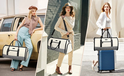Convertible Garment Duffel Bag with Shoe & Toiletry Compartments
