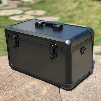 Aluminum Tool Storage Case – Large Waterproof Hard Organizer Box