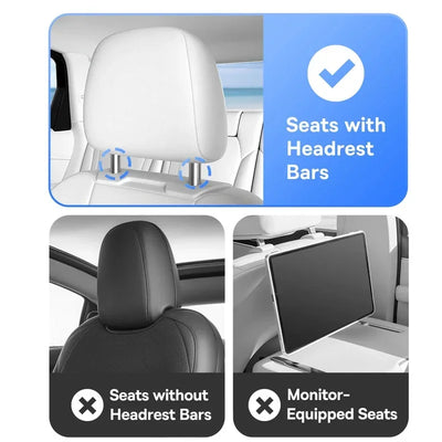 Foldable Car Back Seat Tray – Laptop Desk, Cup & Phone Holder
