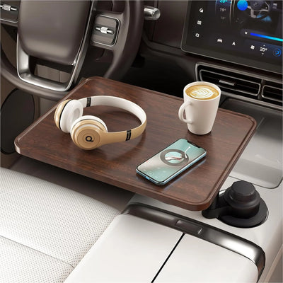 Car Fold-Down Tray – Adjustable Food & Drink Holder