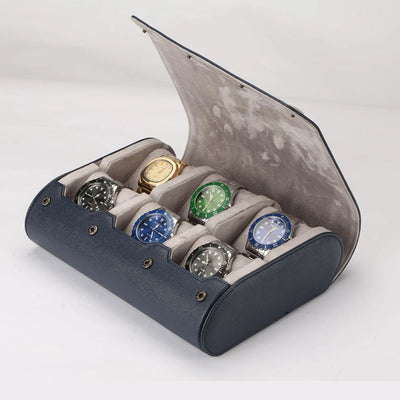 6-Slot Watch Travel Case – Portable Watch Roll & Storage Organizer
