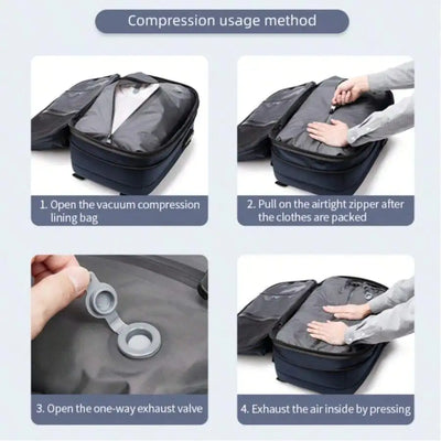 Compressible Travel Backpack – Expandable Outdoor Hiking Backpack
