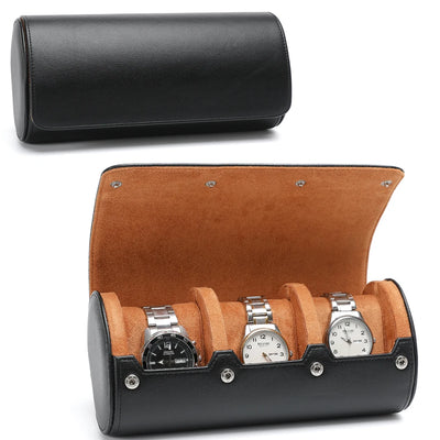 6-Slot Watch Travel Case – Portable Watch Roll & Storage Organizer