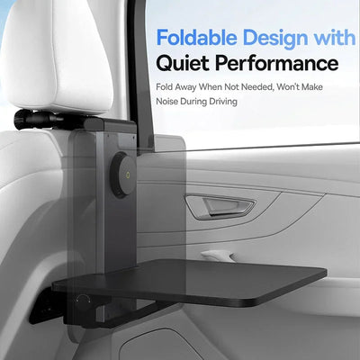 Foldable Car Back Seat Tray – Laptop Desk, Cup & Phone Holder