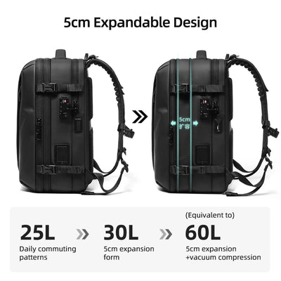 Vacuum Compression Travel Backpack – 17-Inch Laptop & Hiking Backpack