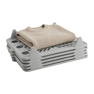 Stackable Clothes Organizers – 5-Piece Interlocking Shirt & T-Shirt Storage