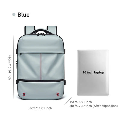 Vacuum Compression Laptop Backpack – USB Charging Travel & Hiking