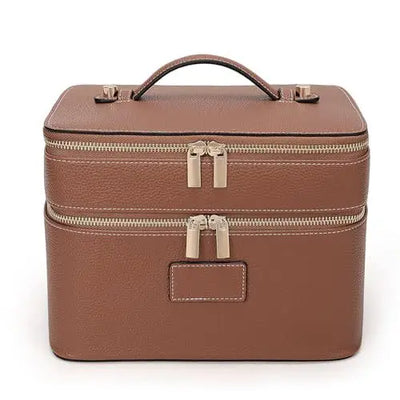 Travel Makeup Bag for Women – Large Double-Layer Cosmetic Organizer