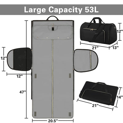 Foldable Travel Duffel Bag – Large Capacity Expandable Luggage Bag