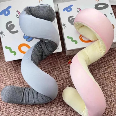 360° Adjustable Travel Pillow – Foldable U-Shaped Neck Support