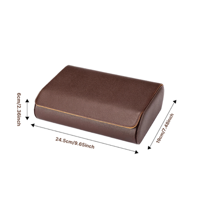 6-Slot Watch Travel Case – Portable Watch Roll & Storage Organizer