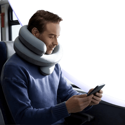 360° Adjustable Travel Pillow – Foldable U-Shaped Neck Support