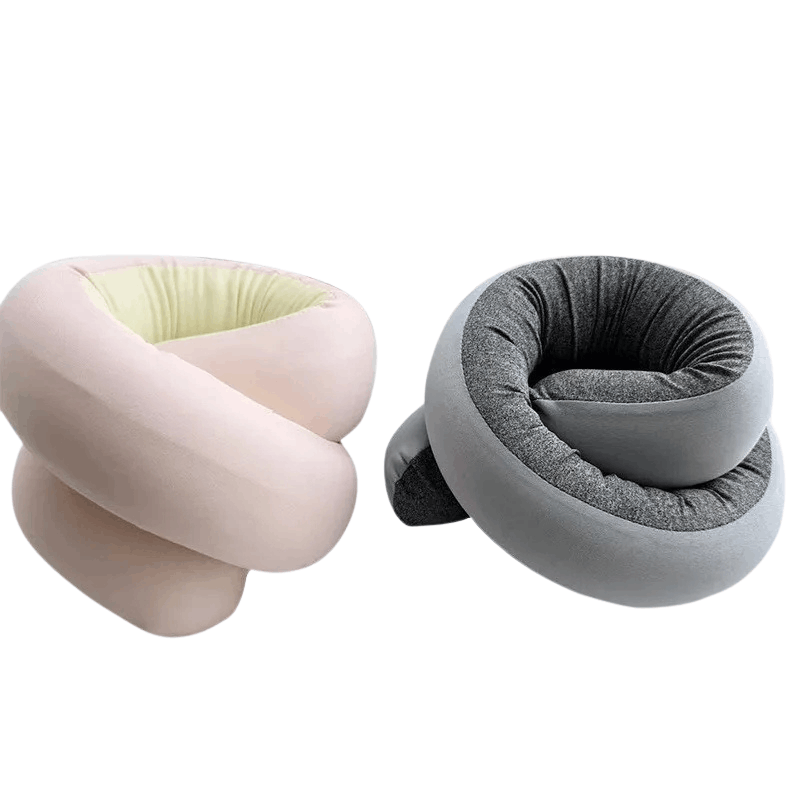 360° Adjustable Travel Pillow – Foldable U-Shaped Neck Support