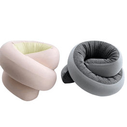 360° Adjustable Travel Pillow – Foldable U-Shaped Neck Support