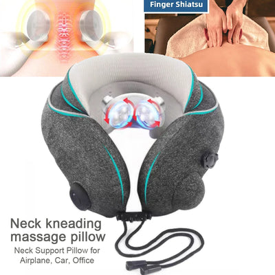 Inflatable U-Shaped Travel Neck Pillow – Portable Neck Support