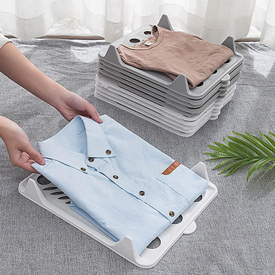 Stackable Clothes Organizers – 5-Piece Interlocking Shirt & T-Shirt Storage