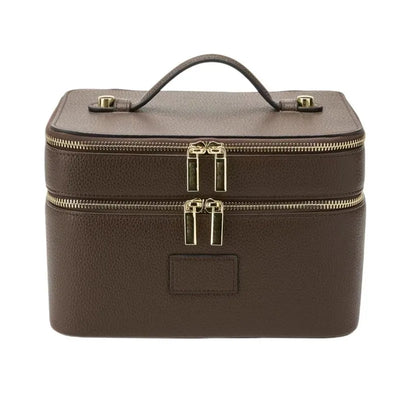 Travel Makeup Bag for Women – Large Double-Layer Cosmetic Organizer