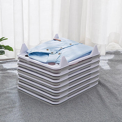 Stackable Clothes Organizers – 5-Piece Interlocking Shirt & T-Shirt Storage