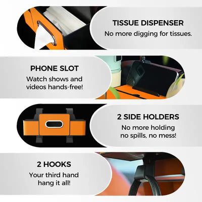 Car Seat Back Organizer – Waterproof Hanging Storage Bag