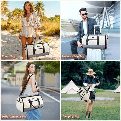 Convertible Garment Duffel Bag with Shoe & Toiletry Compartments
