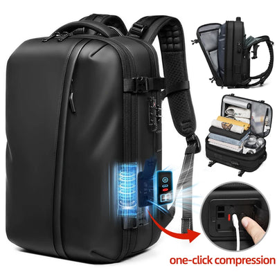 Vacuum Compression Travel Backpack – 17-Inch Laptop & Hiking Backpack
