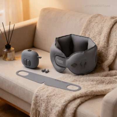 U-Shaped Inflatable Travel Pillow – Foldable Portable Neck Support Cushion