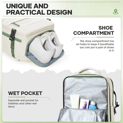 Vacuum Compression Travel Backpack – Waterproof Business Bag
