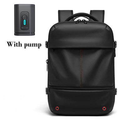 Vacuum Compression Laptop Backpack – USB Charging Travel & Hiking