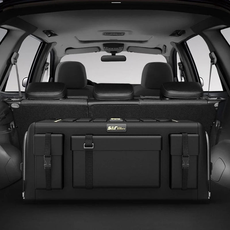 A black tactical storage case with gold 'Sikt' branding, featuring multiple zippered compartments and side straps, shown on a solid white background.