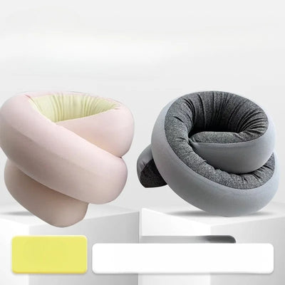 360° Adjustable Travel Pillow – Foldable U-Shaped Neck Support
