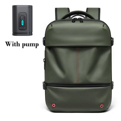 Vacuum Compression Laptop Backpack – USB Charging Travel & Hiking