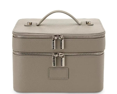 Travel Makeup Bag for Women – Large Double-Layer Cosmetic Organizer