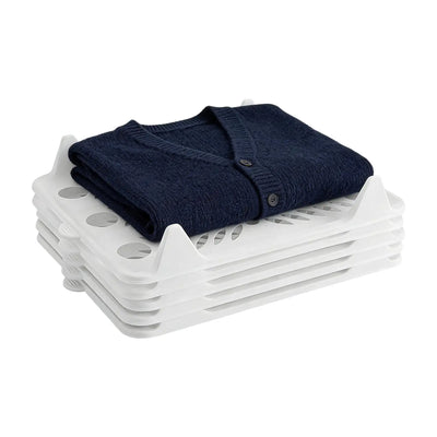 Stackable Clothes Organizers – 5-Piece Interlocking Shirt & T-Shirt Storage