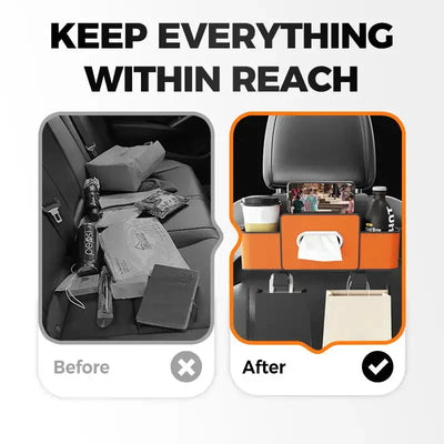 Car Seat Back Organizer – Waterproof Hanging Storage Bag
